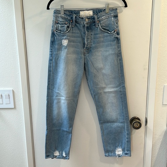 COPY - Mother Tomcat Cropped Jeans Size 27 Distressed - Picture 1 of 6
